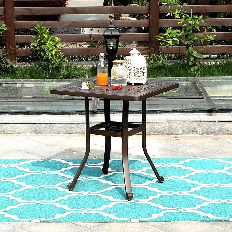 Small outdoor bistro discount table